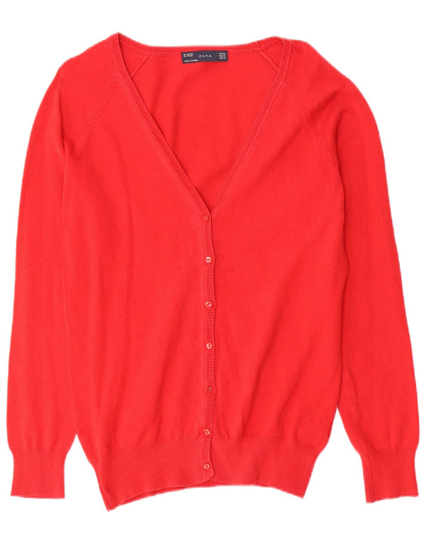Sweter damski Zara, UK 18 XL, czerwony, bawełniany