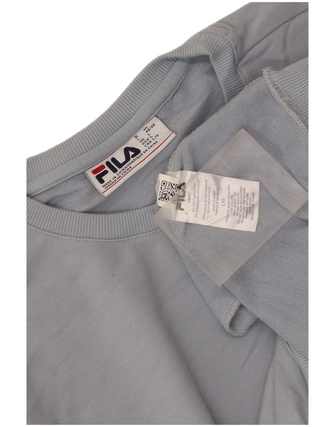 Sweter damski Fila UK 16, duży, niebieski, bawełniany