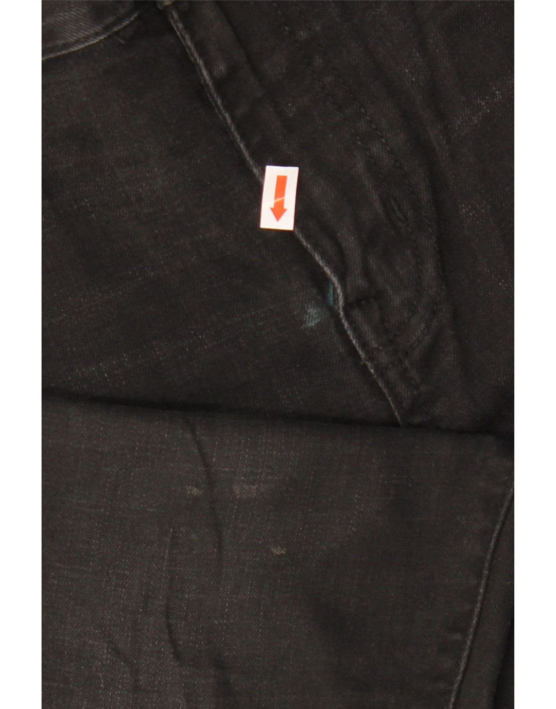 Męskie jeansy rurkowe Superdry W30 L30, czarne, bawełniane