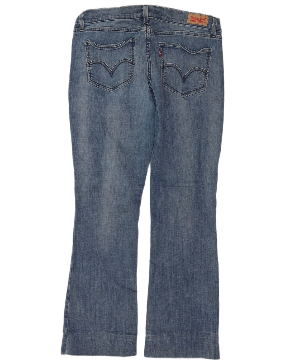Dżinsy damskie LEVI'S 524 Super Low Bootcut US 11 Large W30 L28 Niebieskie bawełniane