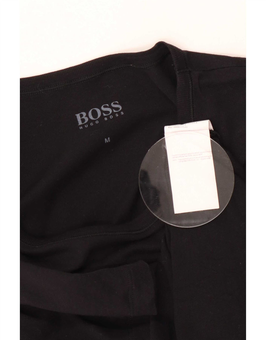 T-shirt męski Hugo Boss, średni czarny, bawełniany