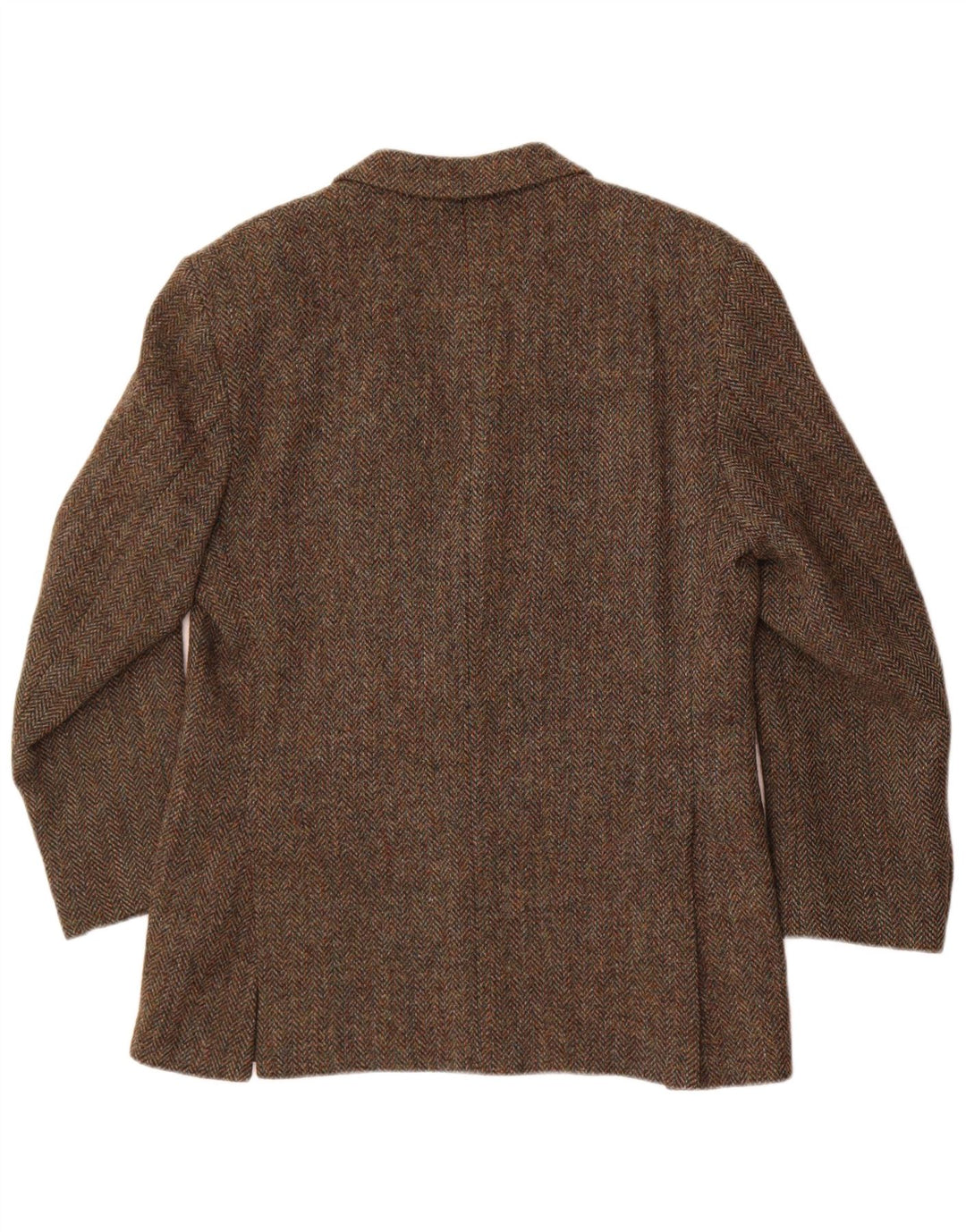 Pitlochry Męska marynarka Harris Tweed Blazer UK 38 Średni brązowy w jodełkę