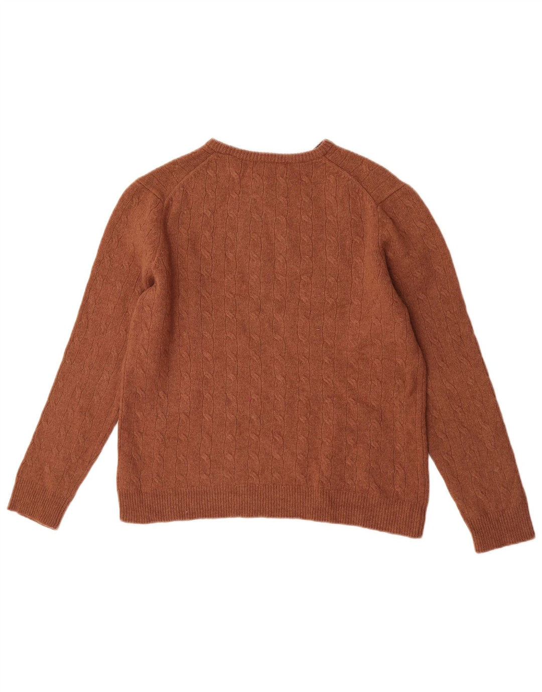 Sweter chłopięcy Marks & Spencer z okrągłym dekoltem, 12-13 lat, brązowy