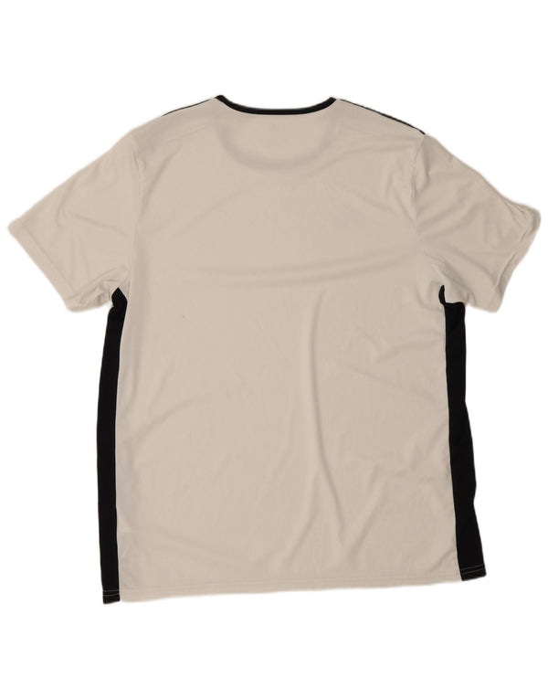 Męska koszulka Adidas Aeroready Top XL Biały poliester z blokami kolorów