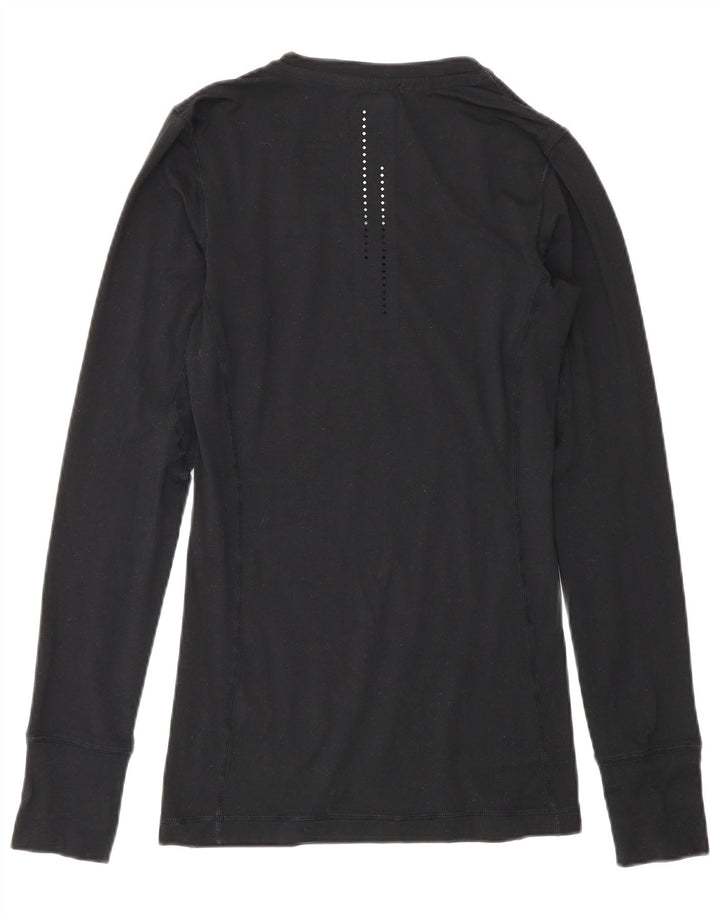 Męska koszulka Nike Dri Fit z grafiką z długim rękawem XS, czarny poliester
