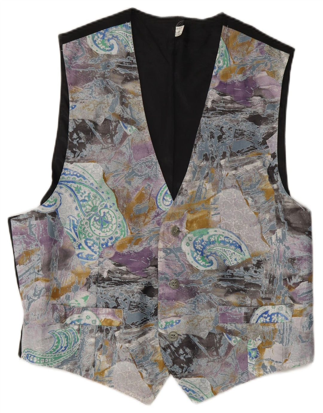 Kamizelka damska VINTAGE UK 24 4XL Wielobarwny poliester Paisley