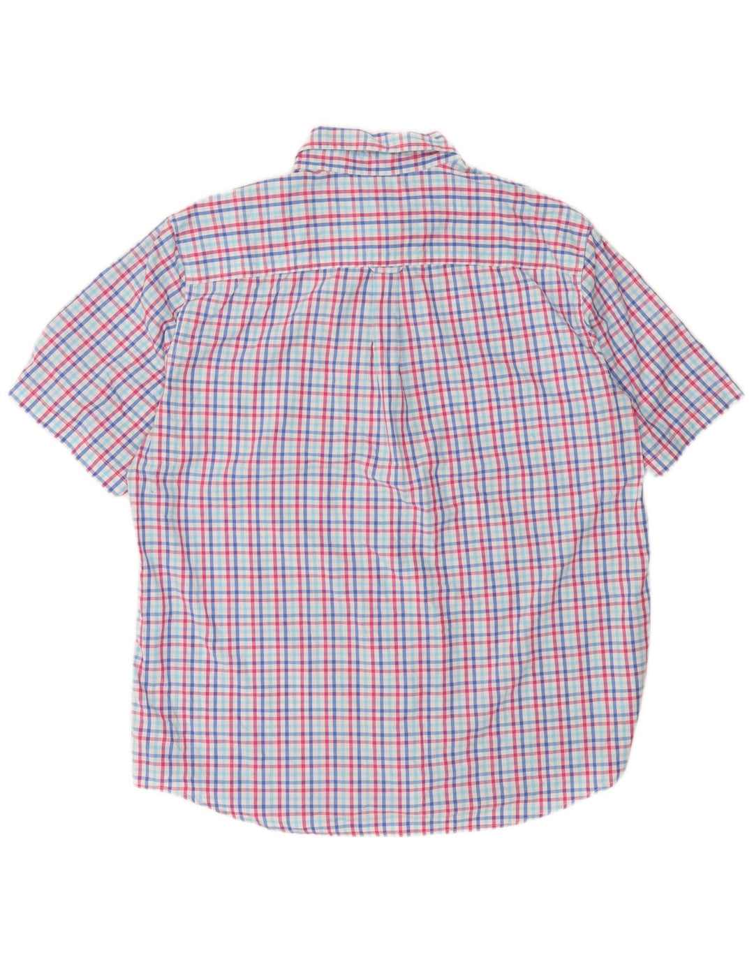 Męska koszula z krótkim rękawem Chaps Easy Care, 2XL, wielobarwna, bawełniana krata