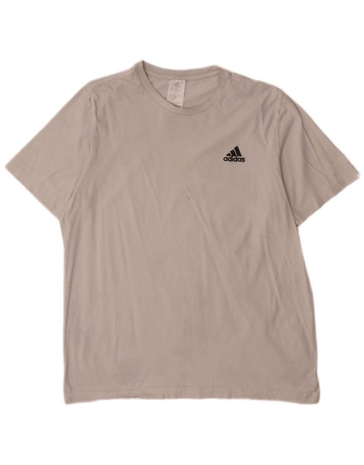 Adidas Męska Koszulka Top Duża Biała Bawełna