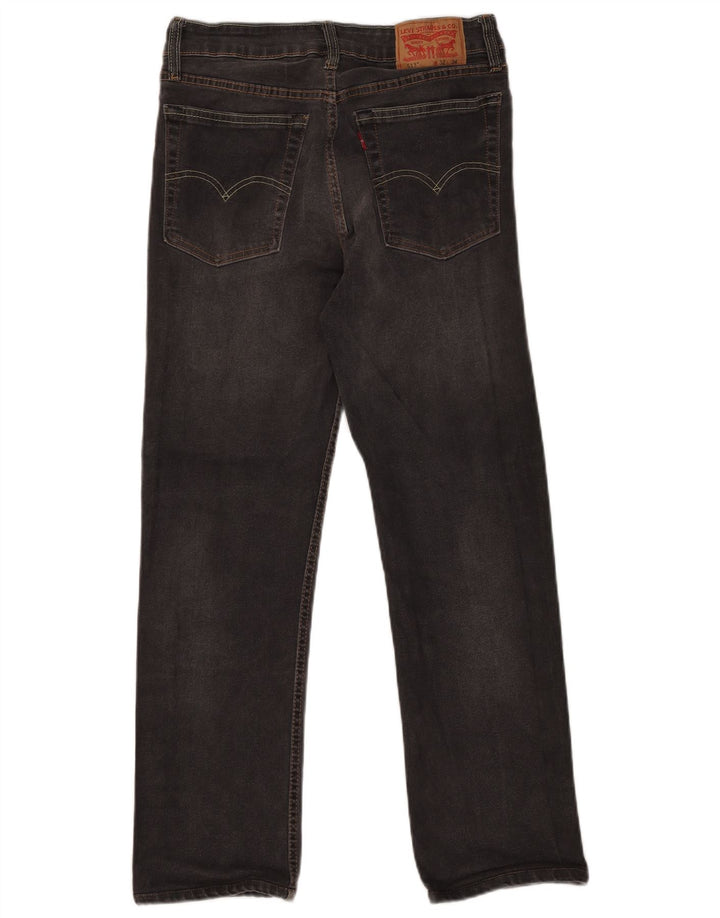 Męskie proste dżinsy Levi's W32 L28 Szara bawełna