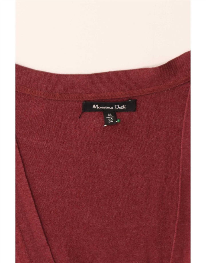 Sweter damski Massimo Dutti UK 12 średni burgund