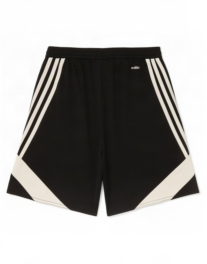 Męskie spodenki sportowe Adidas Climalite, mały, czarny poliester z blokami kolorów