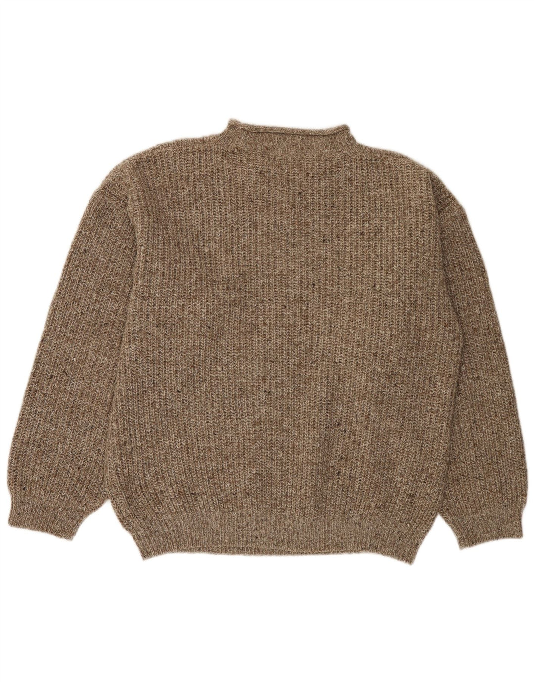 Męski sweter z okrągłym dekoltem BERTO LUCCI XL w szare paski