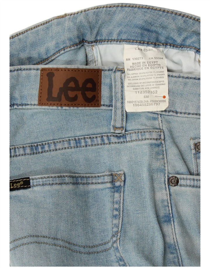 Damskie spodenki jeansowe Lee US 6 Medium W28, niebieska bawełna