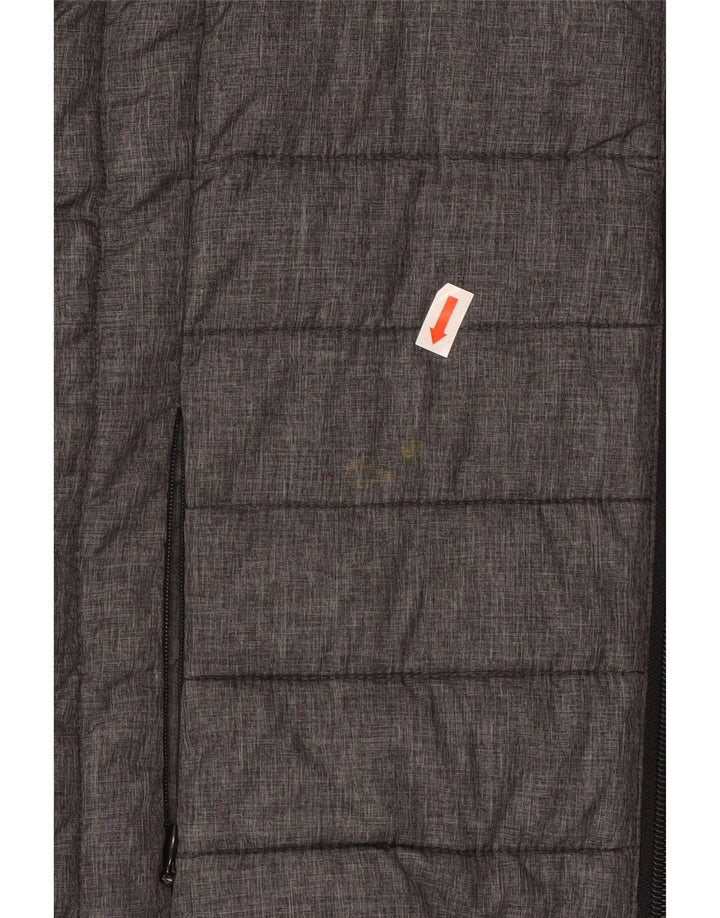 Ellesse Damska kurtka z kapturem, oversize, ocieplana UK 10 Small, szara, poliamid