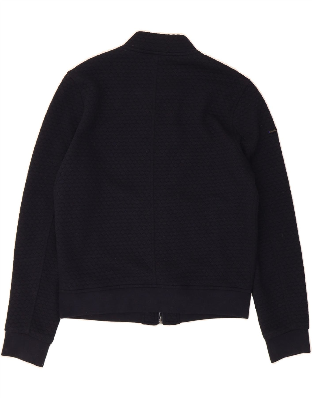 SUPERDRY Womens Tracksuit Top Jacket UK 14 Medium Navy Blue Polyester Vintage Superdry and Second-Hand Superdry from Messina Hembry 