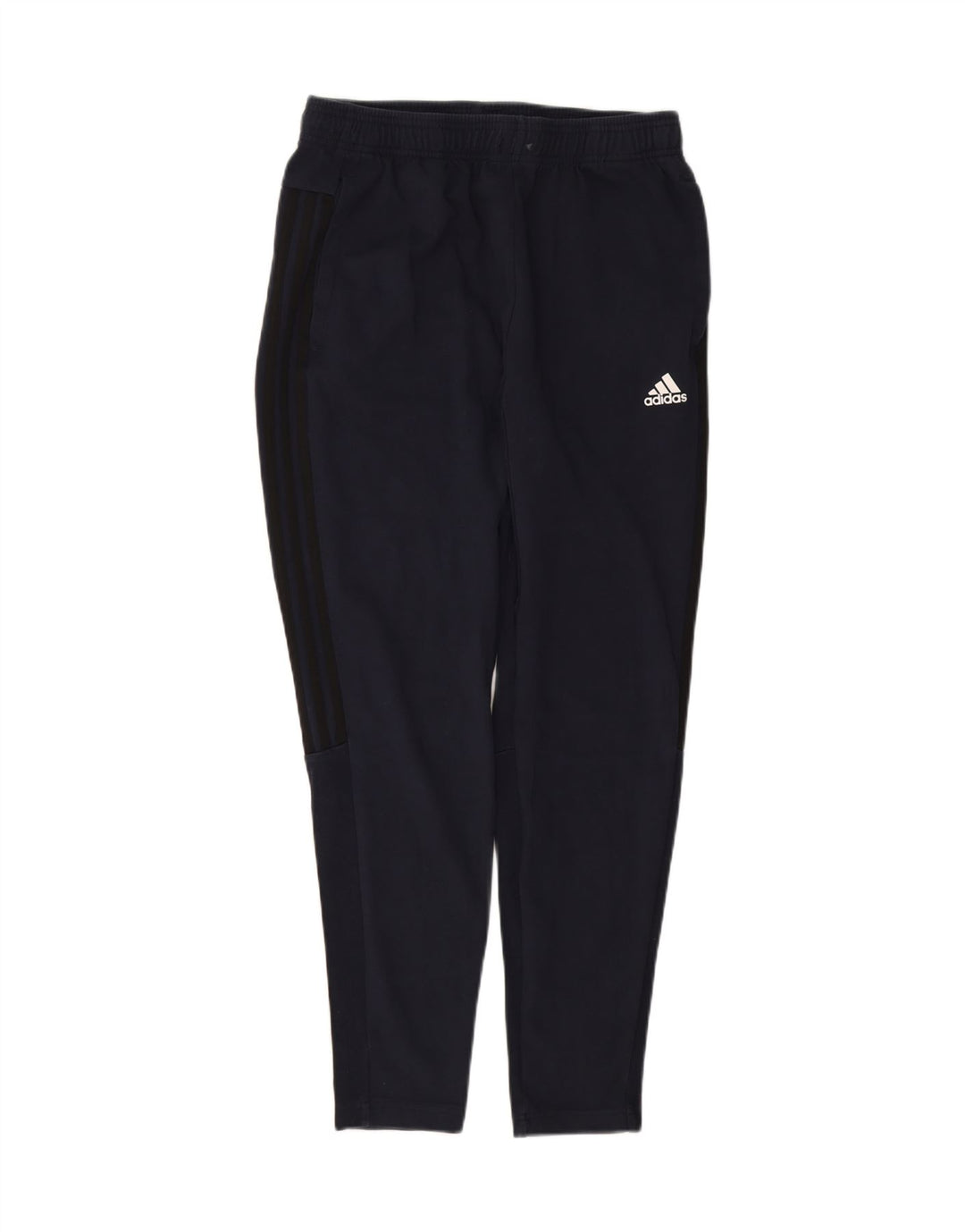 ADIDAS Mens Tracksuit Trousers Large Navy Blue Cotton Vintage Adidas and Second-Hand Adidas from Messina Hembry 