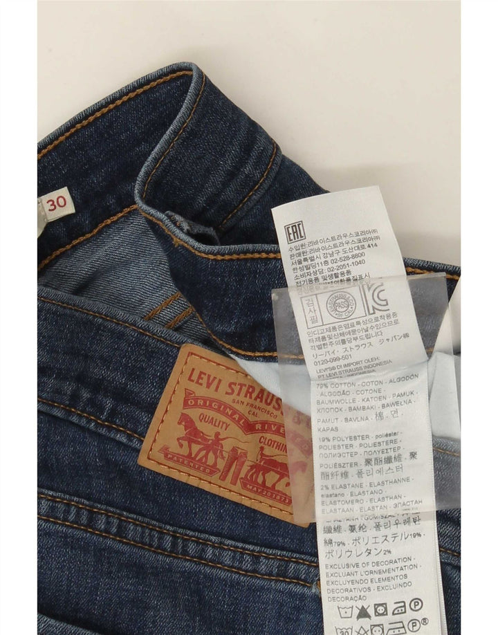 Damskie dżinsy Levi's 314 Shaping Straight W30 L32 Niebieska bawełna