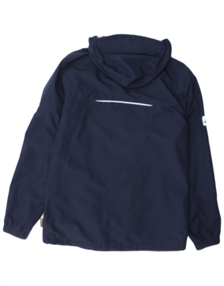 Dziewczęca kurtka przeciwdeszczowa z kapturem Jack Wolfskin 14-15 lat, granatowa, poliester