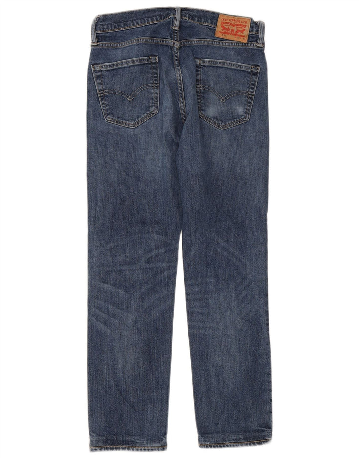 Damskie jeansy Levi's 511 Slim W30 L28 Niebieskie bawełniane