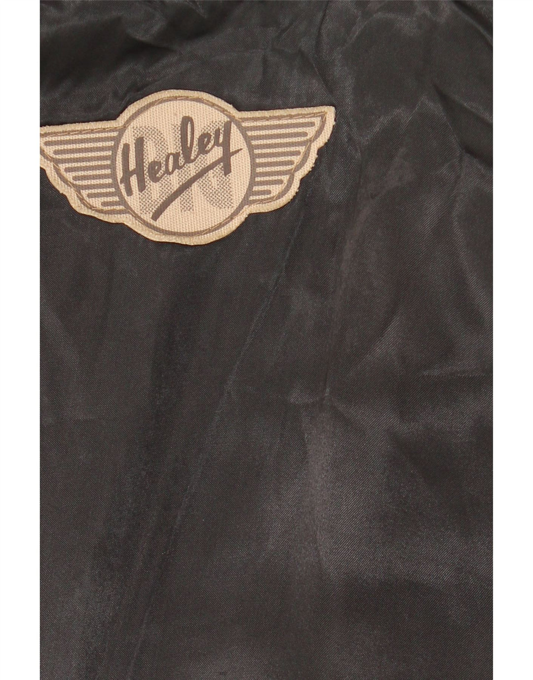 Vintage męska skórzana kamizelka duża czarna patchworkowa