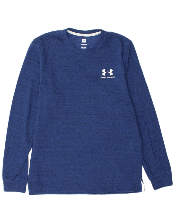 Męska bluza z grafiką Under Armour, bawełniana, w kolorze średniego błękitu