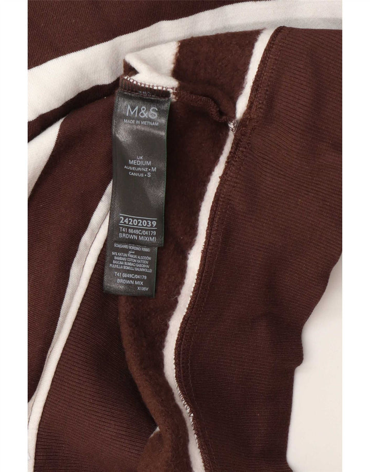 Damska bluza Marks & Spencer UK 12 w średnie brązowe paski