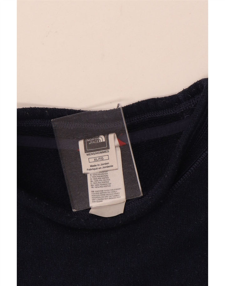 Męski sweter rozpinany THE NORTH FACE XL, granatowy, poliester