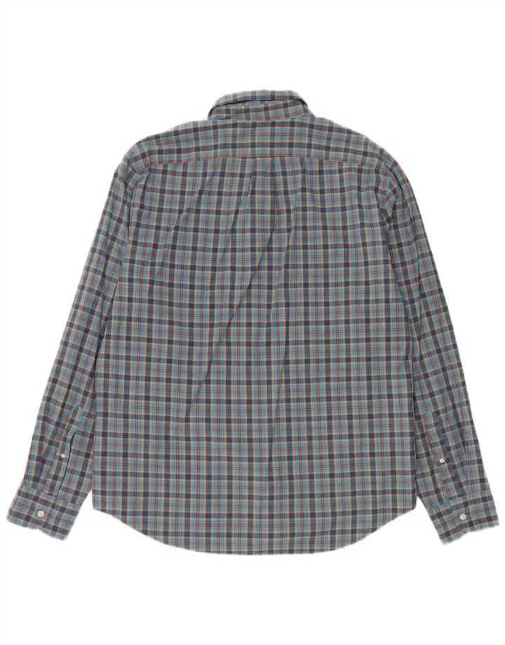 Koszula męska J. Crew o klasycznym kroju, duża, niebieska, bawełniana w kratę