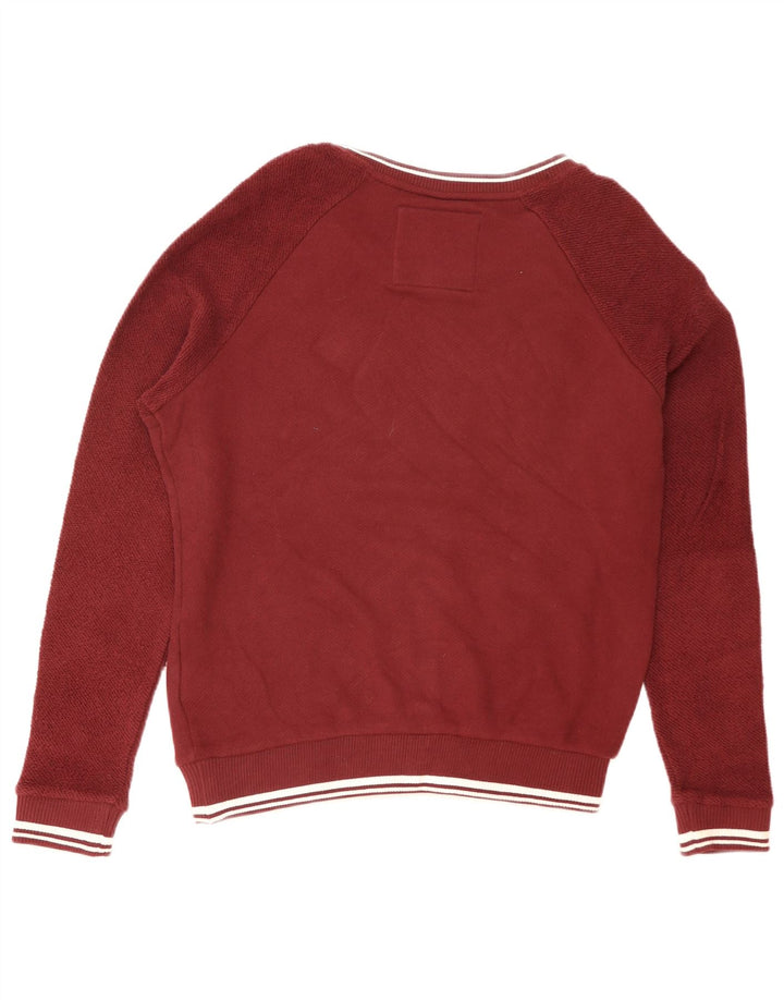 Damski sweter oversize Superdry Graphic UK 14, duży bordowy