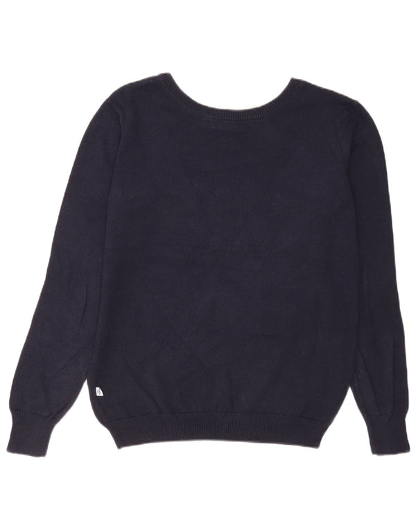 Damski sweter Adidas Graphic Boat Neck Sweter UK 12 Średni granatowy