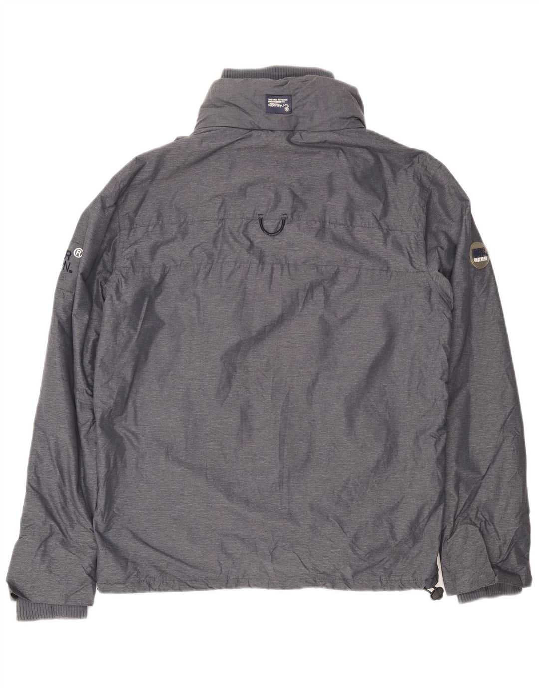 Męska kurtka wiatrówka Superdry Graphic UK 42 XL, szary poliester