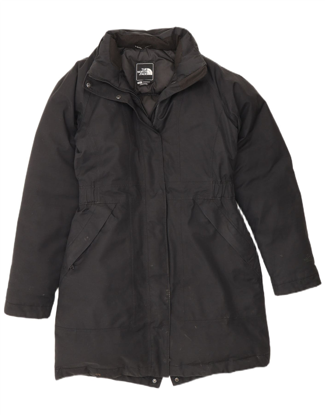 Damski płaszcz ocieplany The North Face UK 10, mały, czarny, bawełniany