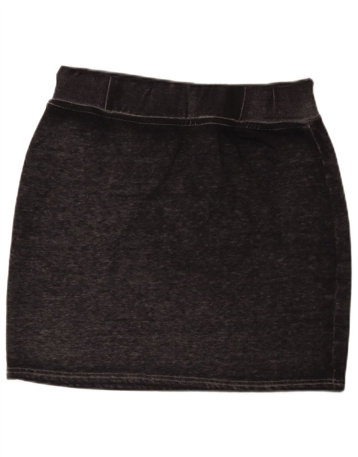 Damska spódnica mini Superdry z grafiką, średnia W30, czarna bawełniana w cętki