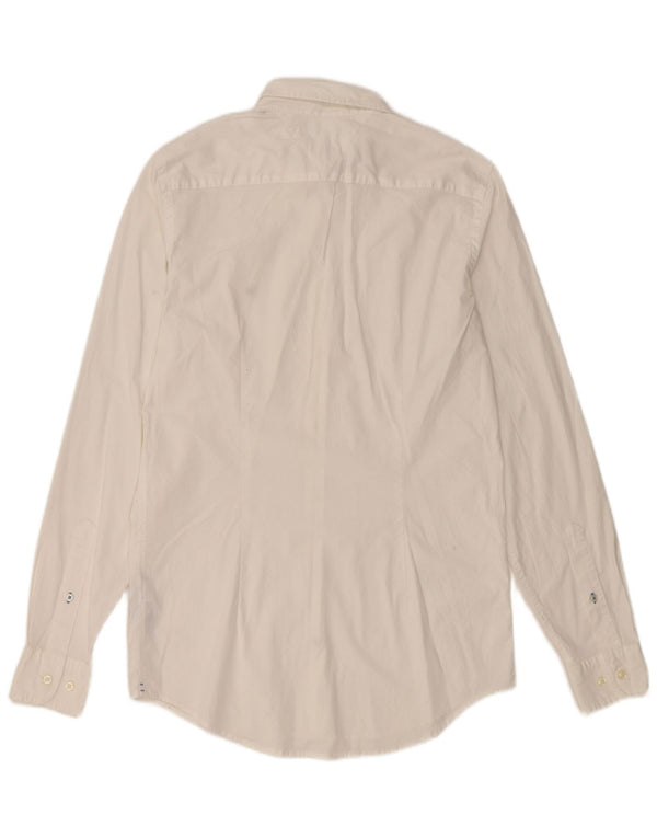 Męska koszula slim fit TOMMY HILFIGER, mała, biała, bawełniana