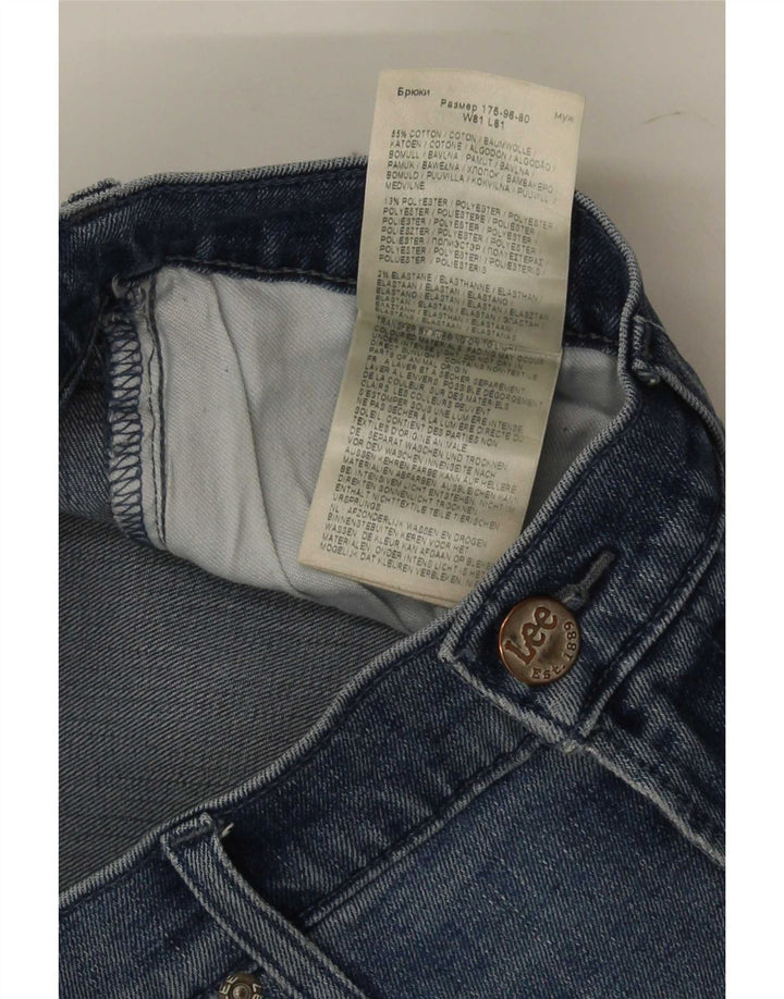Lee Męskie Luke Slim Jeans W32 L32 Niebieskie bawełniane
