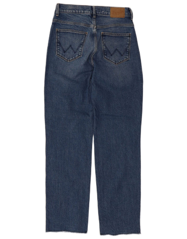 Damskie proste dżinsy Wrangler W26 L28 Niebieskie bawełniane