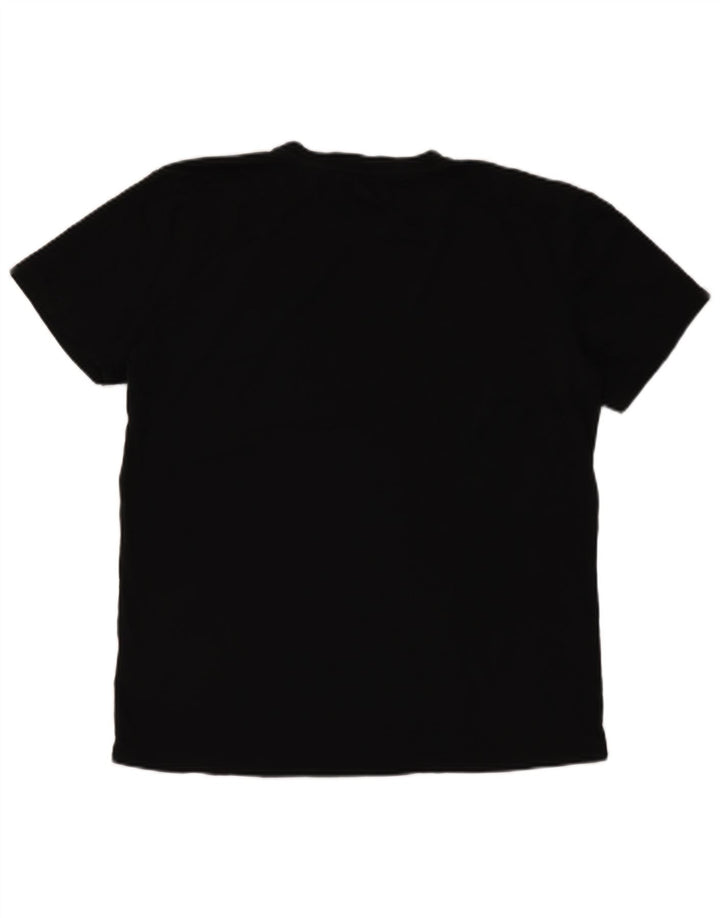 Damska koszulka Kappa Top 2XL Czarna bawełna