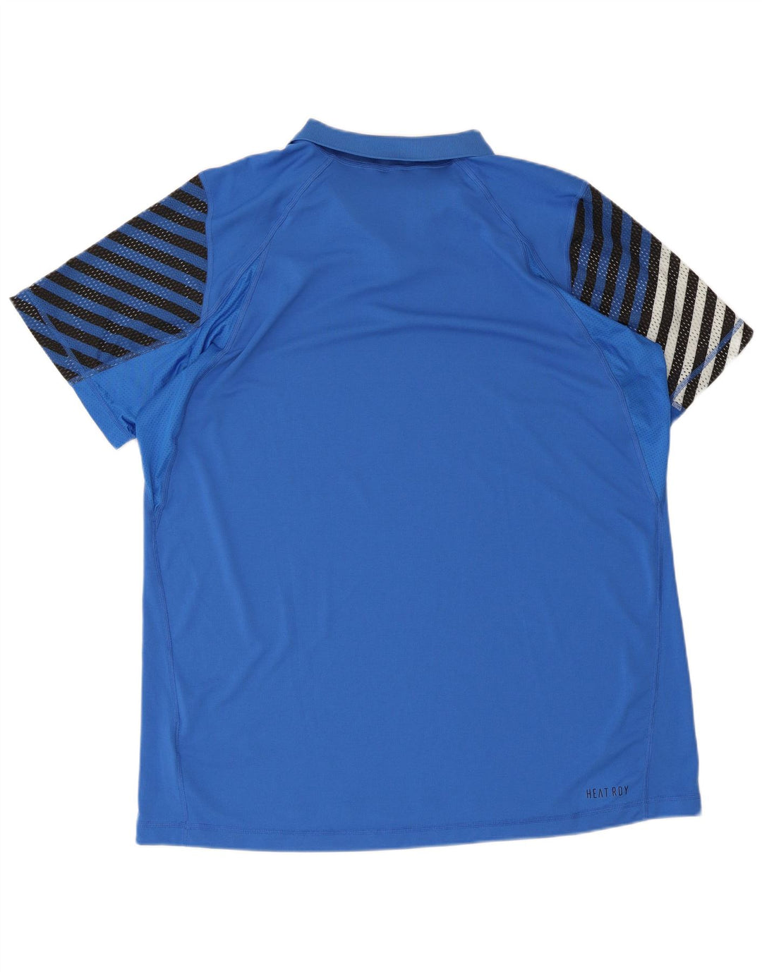 Męska koszulka polo Adidas 2XL z poliestru w niebieskie paski