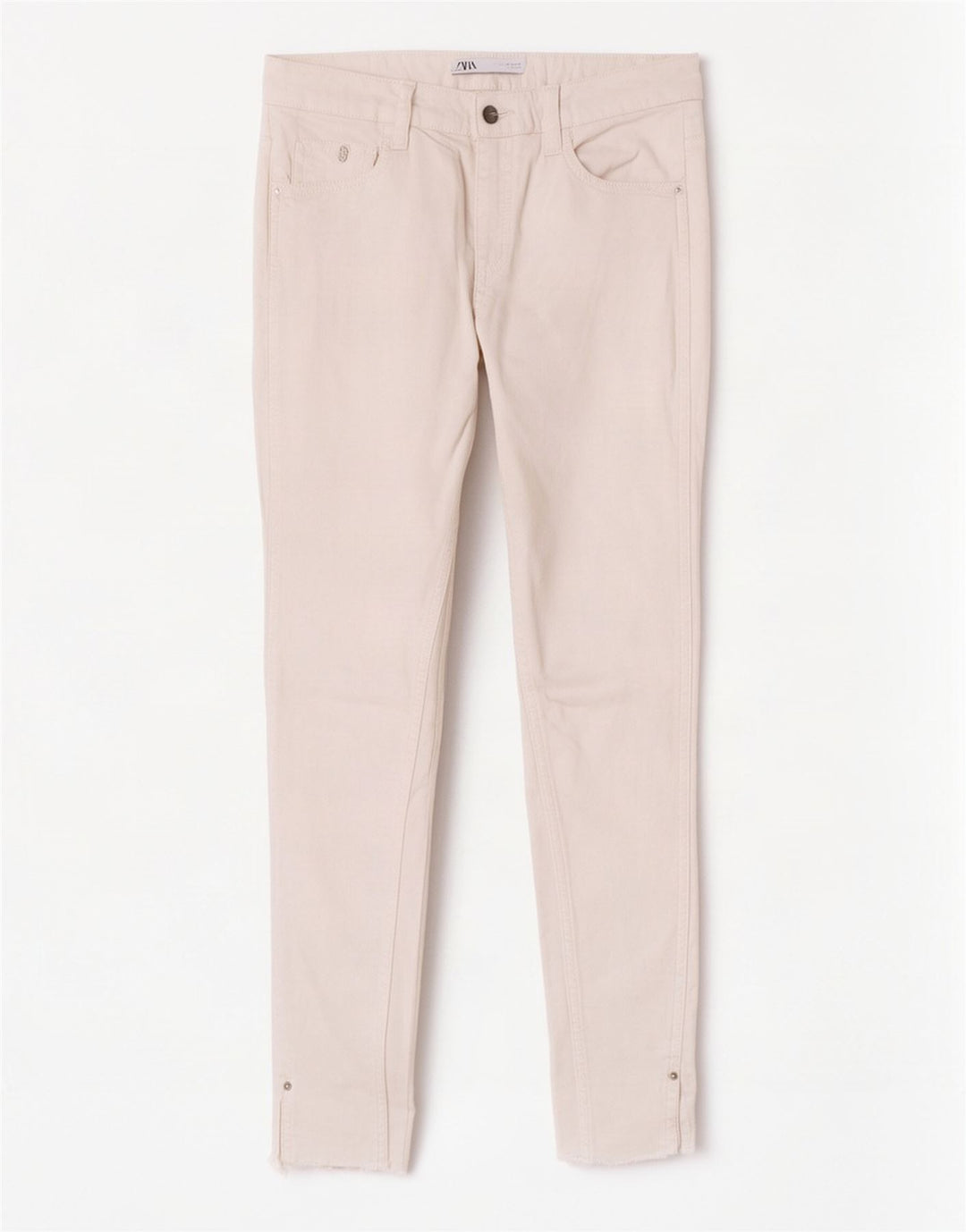 Damskie jeansy skinny Zara EU 38 Small W28 L27 Białe