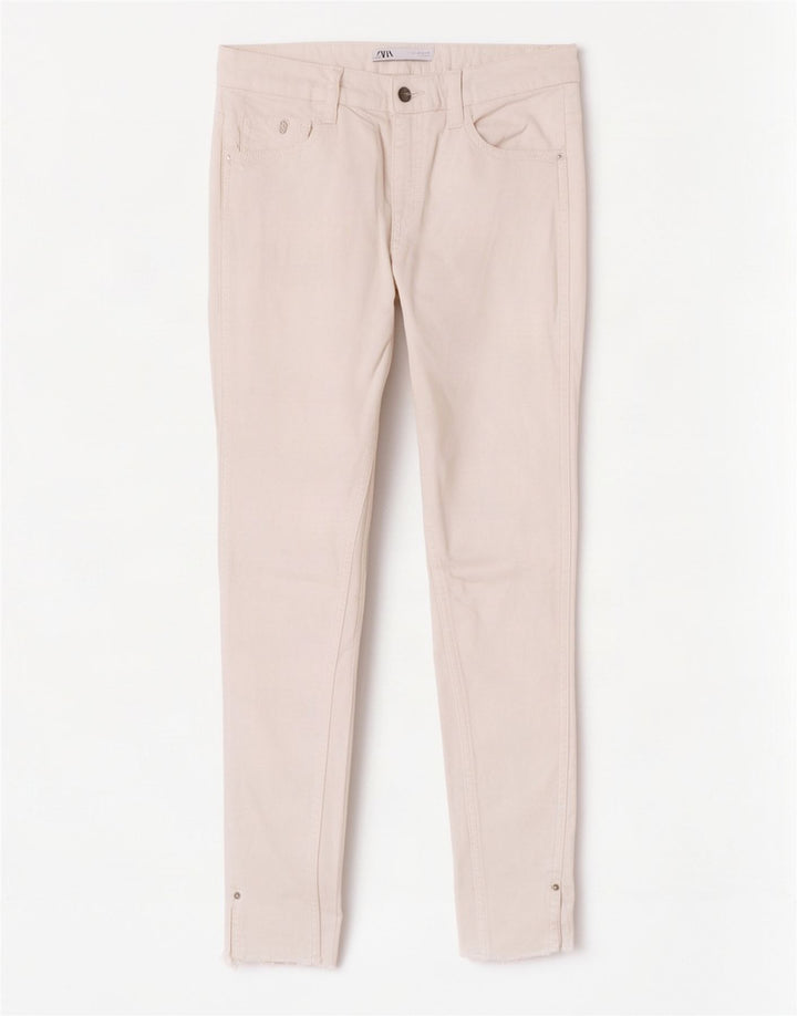 Damskie jeansy skinny Zara EU 38 Small W28 L27 Białe