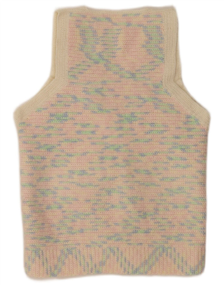 Sweter damski w stylu vintage, UK 14, średni, wielokolorowy, nakrapiany