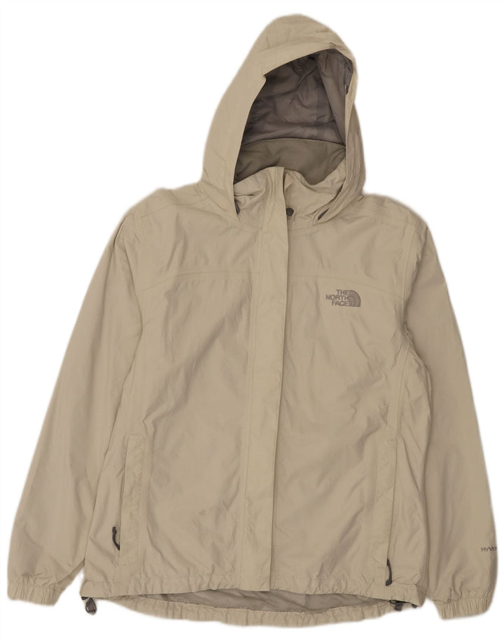 Damska kurtka przeciwdeszczowa z kapturem The North Face UK 14, średni beż, nylon