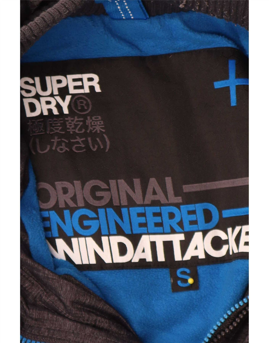Męska kurtka wiatrówka Superdry Windattacker UK 36, mały, szary nylon