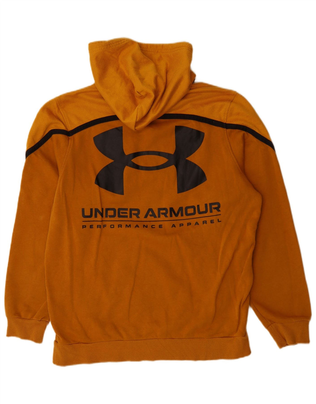 Męski sweter z kapturem Under Armour, bawełniany, w kolorze średniopomarańczowym