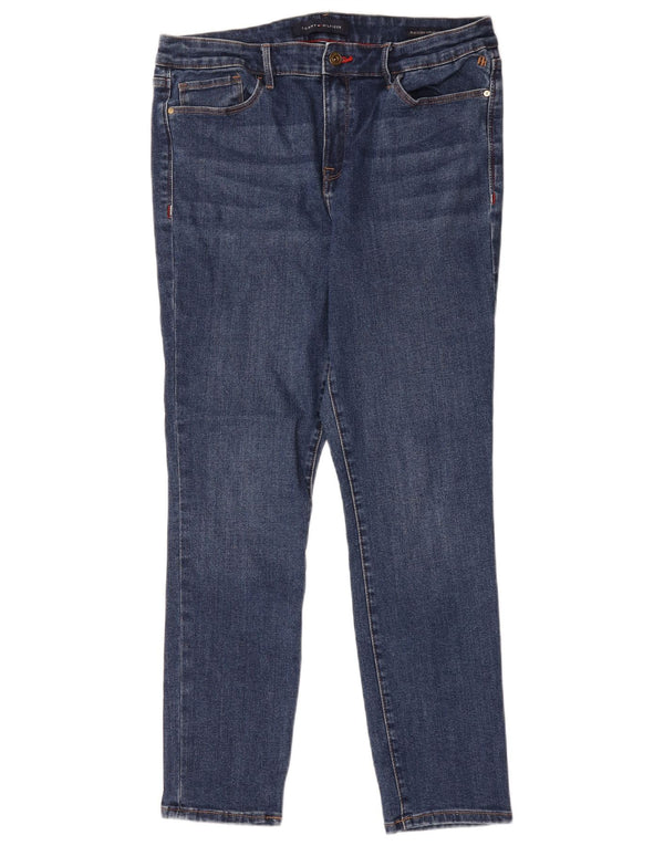 Dżinsy Tommy Hilfiger Damskie Raleigh Z Wysokim Stanem US 10 Duże W34 L28 Niebieskie