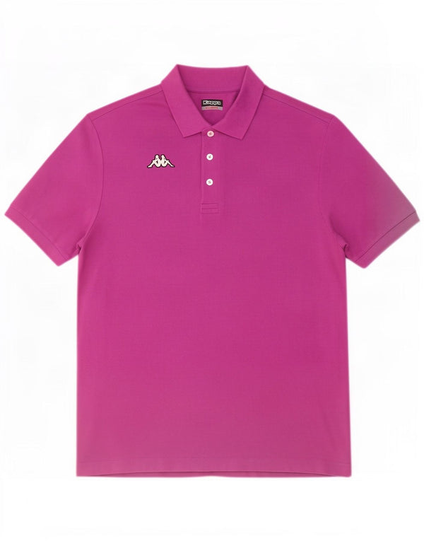 Męska koszulka polo Kappa XL, fioletowa, bawełniana