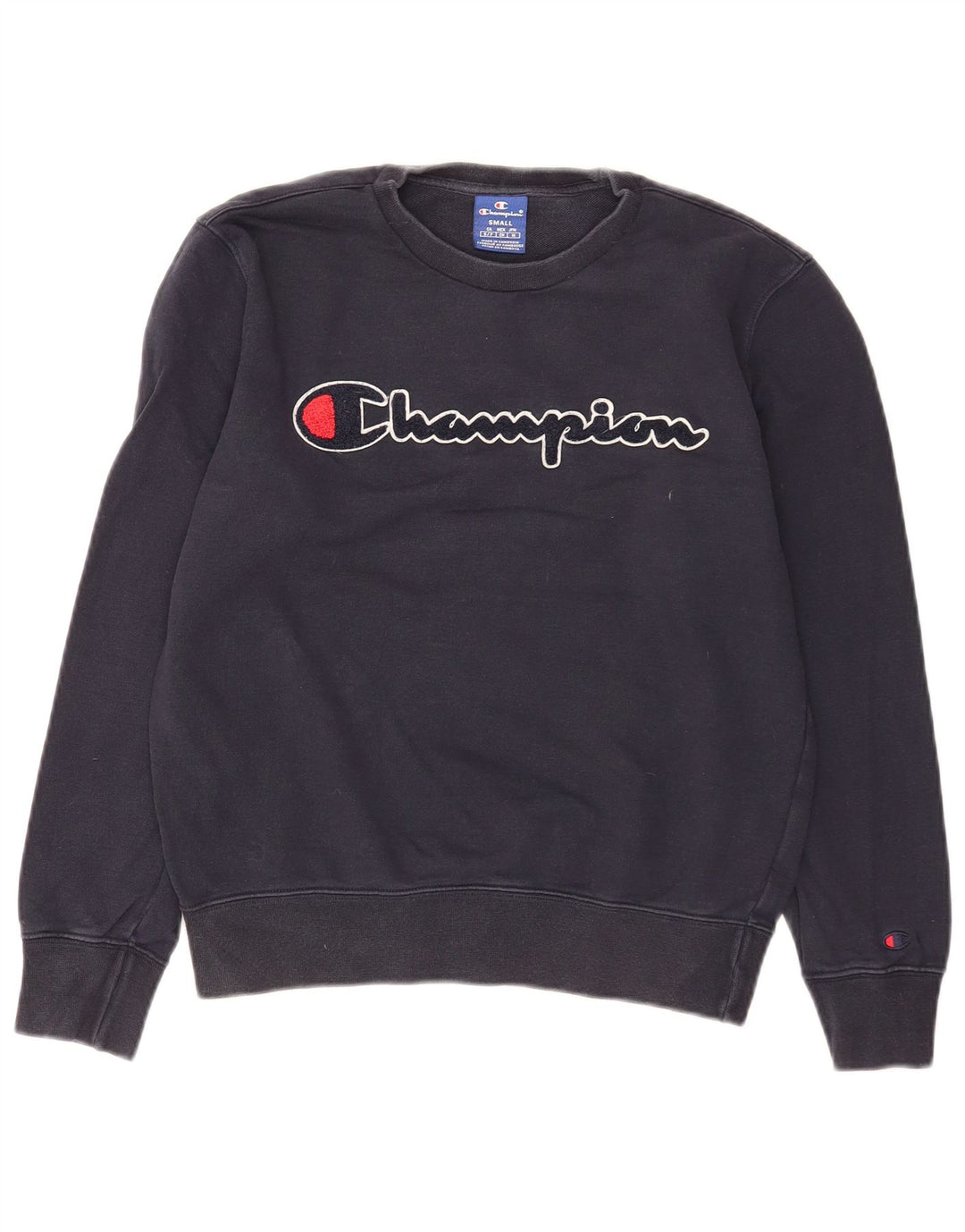Męska bluza z grafiką Champion, mała, granatowa, bawełniana