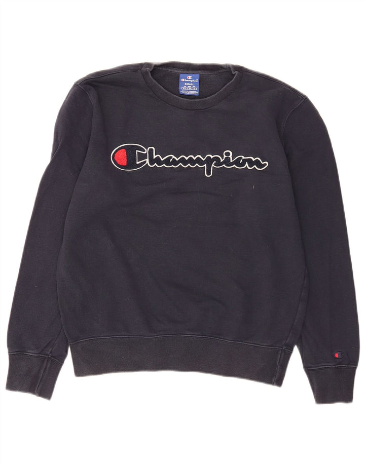 Męska bluza z grafiką Champion, mała, granatowa, bawełniana