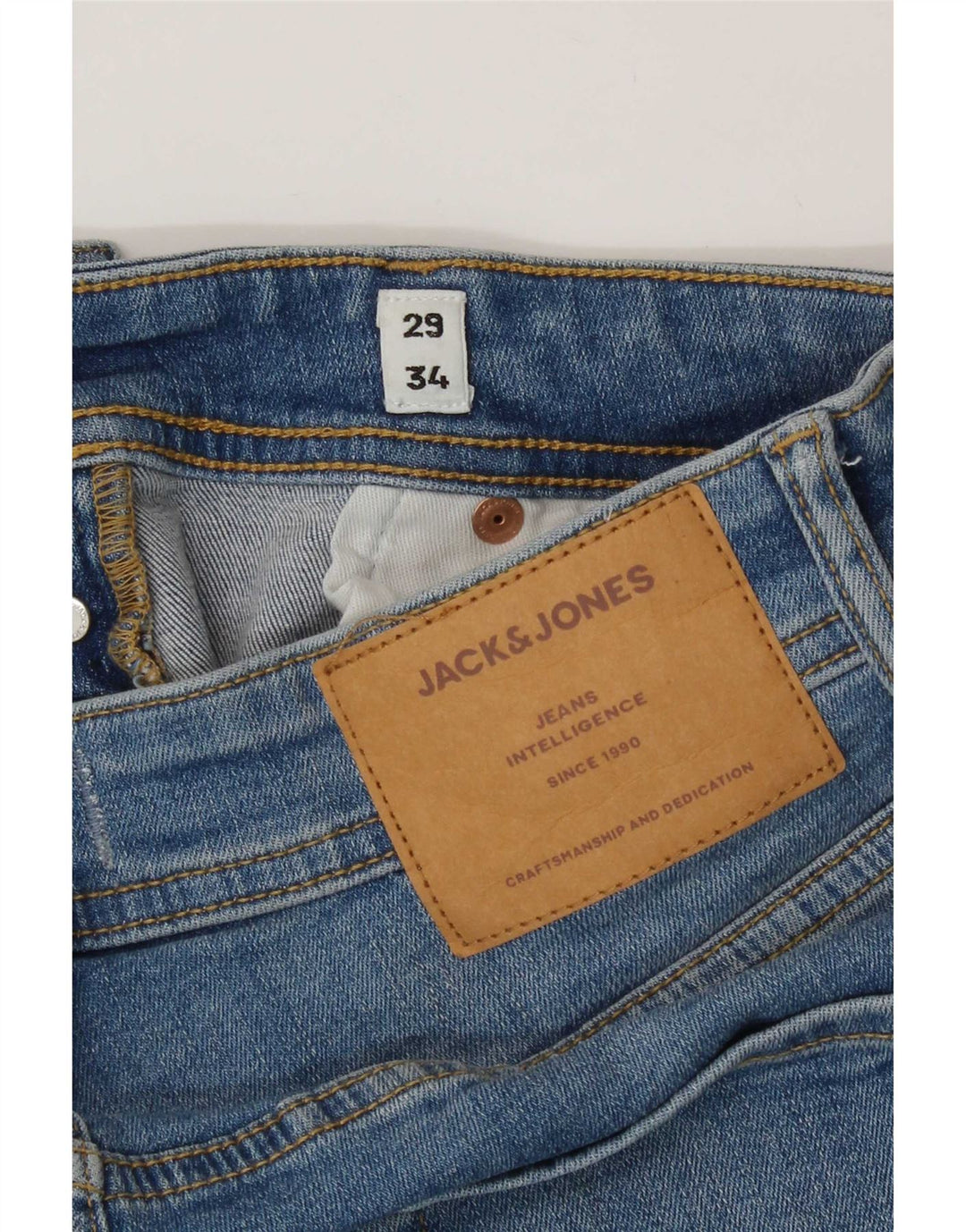 Męskie jeansy Jack & Jones GLENN Slim W29 L34 Niebieska bawełna