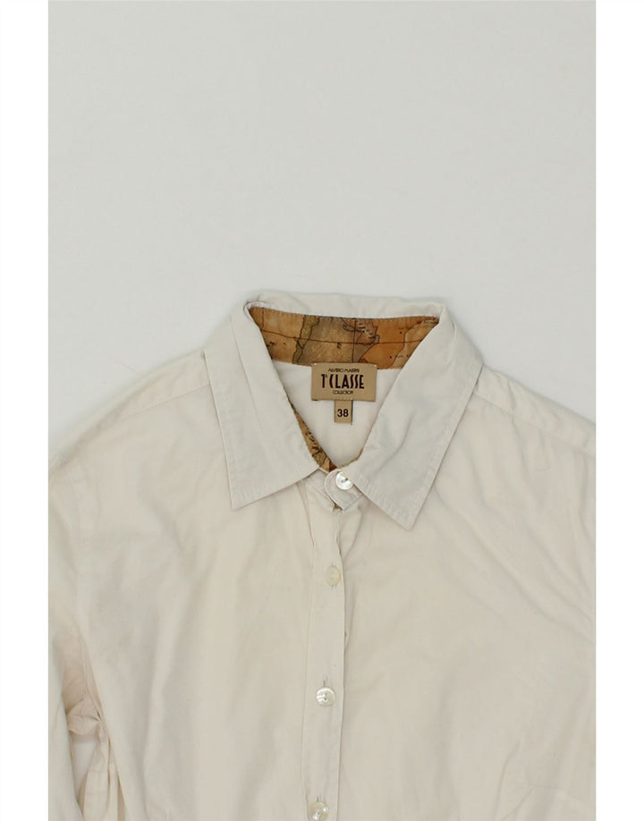ALVIERO MARTINI Womens Shirt EU 38 Medium White Cotton Vintage ALVIERO MARTINI and Second-Hand ALVIERO MARTINI from Messina Hembry 